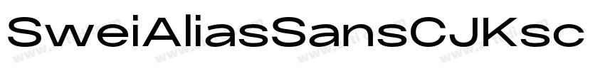 SweiAliasSansCJKsc B字体转换